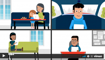 Animatie voor digitale leeromgeving Acadin